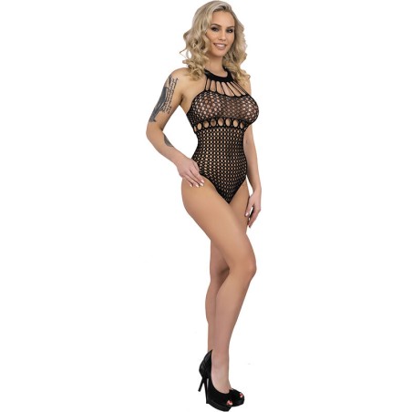 Livco Corsetti | Orvina | Black Mesh Bodysuit | One-Size