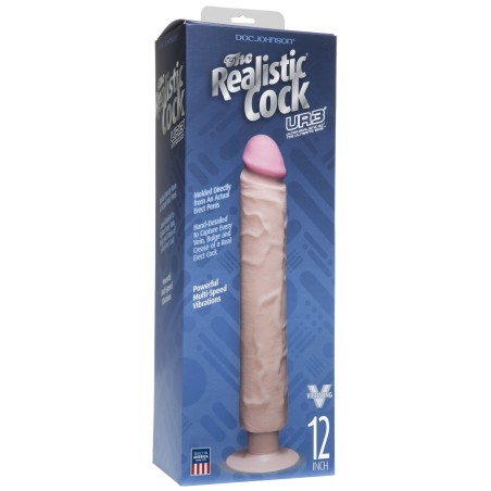 The Realistic® Cock UR3® Without Balls Vibrating 30cm - Flesh