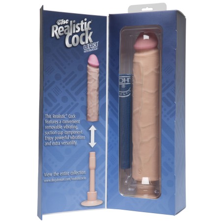 The Realistic® Cock UR3® Without Balls Vibrating 30cm - Flesh