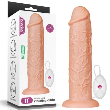 Lovetoy | King Size Realistic Vibrating Dildo | 27cm