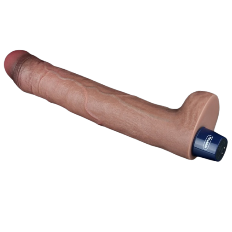 Real Softee | Realistic Vibrator - Platinum Silicone - USB - 26 cm