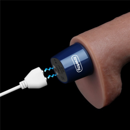 Real Softee | Realistic Vibrator - Platinum Silicone - USB - 26 cm