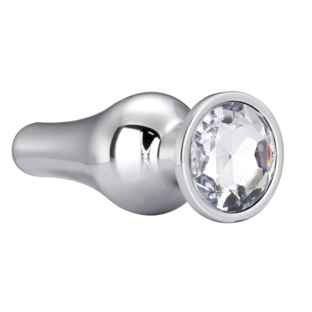 Metal Anal Plug with Diamond | Large