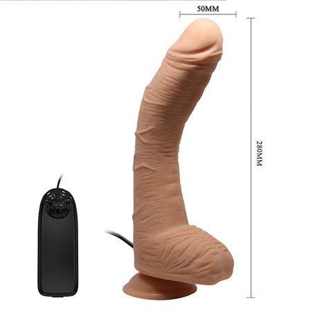 Beautiful Alex | LifeLike Skin Δονούμενο Ρεαλιστικό Ομοίωμα Πέους - 28cm