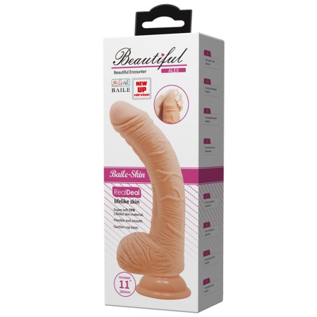 Beautiful Alex | LifeLike Skin Δονούμενο Ρεαλιστικό Ομοίωμα Πέους - 28cm