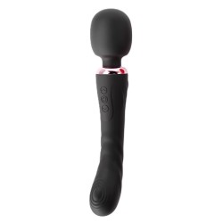 Mokko toys | Silicone Wand Vibrator With 10 Vibration Modes - Black