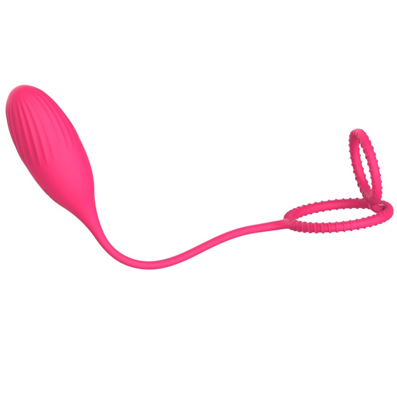 Silicone Vibrating Egg | Elia Love Egg | 10 Vibration Modes - Remote Control - USB - Pink