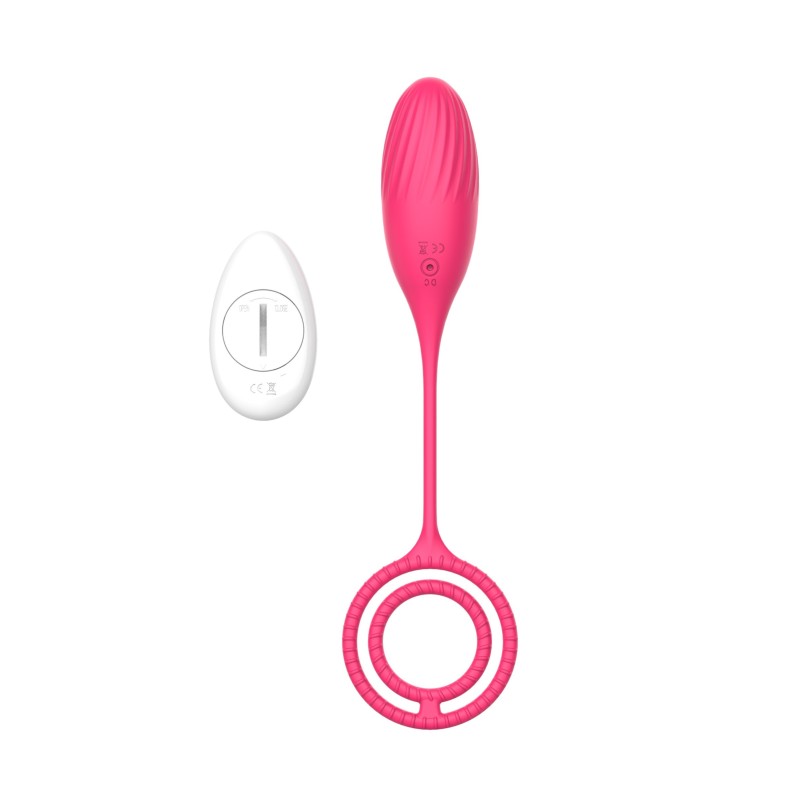 Silicone Vibrating Egg | Elia Love Egg | 10 Vibration Modes - Remote Control - USB - Pink
