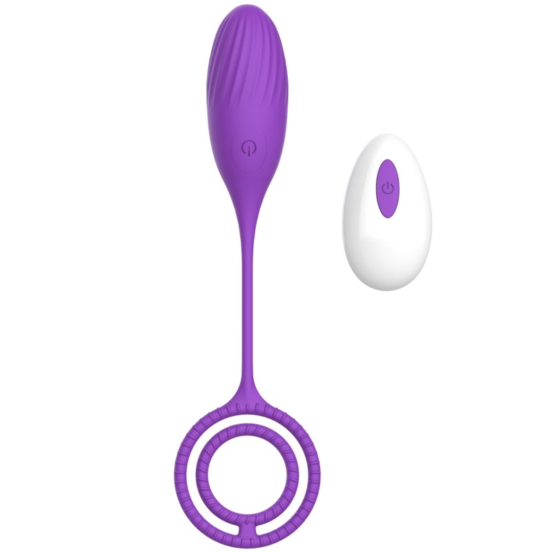 Silicone Vibrating Egg | Elia Love Egg | 10 Vibration Modes - Remote Control - USB - Purple