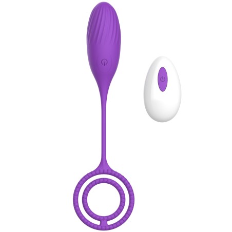 Silicone Vibrating Egg | Elia Love Egg | 10 Vibration Modes - Remote Control - USB - Purple
