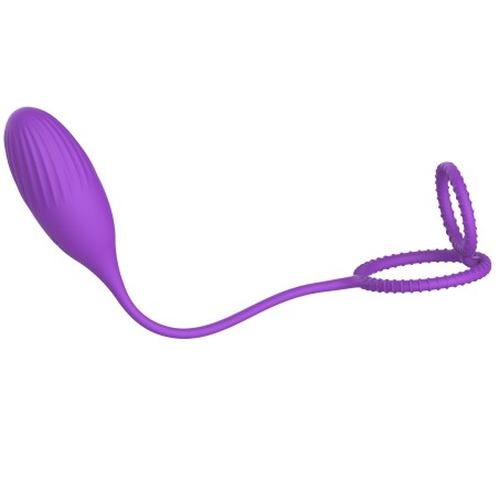 Silicone Vibrating Egg | Elia Love Egg | 10 Vibration Modes - Remote Control - USB - Purple