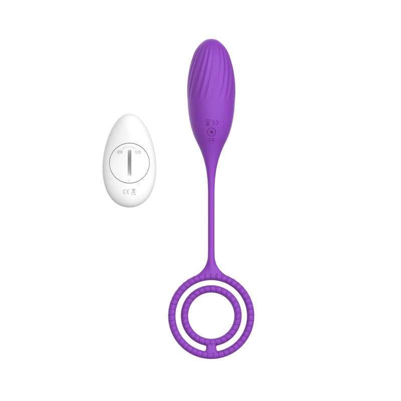 Silicone Vibrating Egg | Elia Love Egg | 10 Vibration Modes - Remote Control - USB - Purple