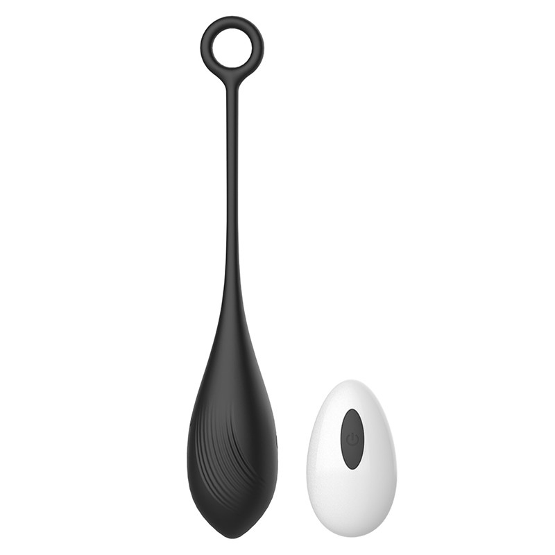 Belle Love Egg | Silicone Vibrating Egg with Remote Control | 10 Vibrating Modes - Black