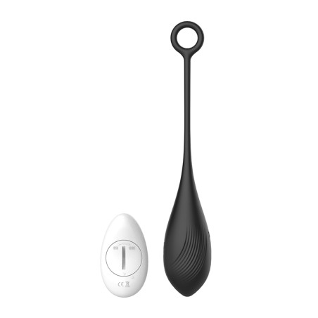 Belle Love Egg | Silicone Vibrating Egg with Remote Control | 10 Vibrating Modes - Black