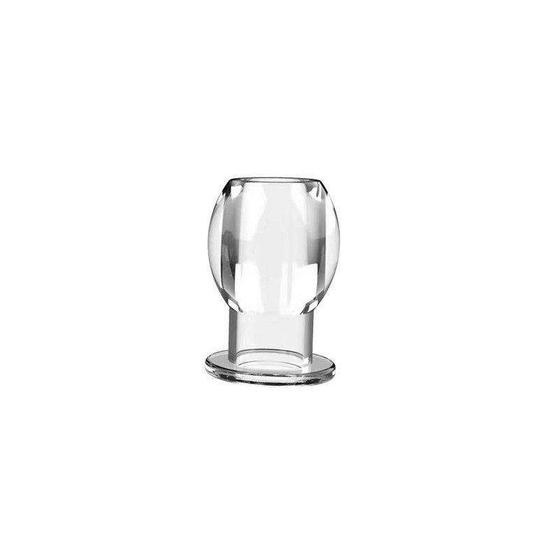 Hollow Anal Plug PVC - 6 cm - White
