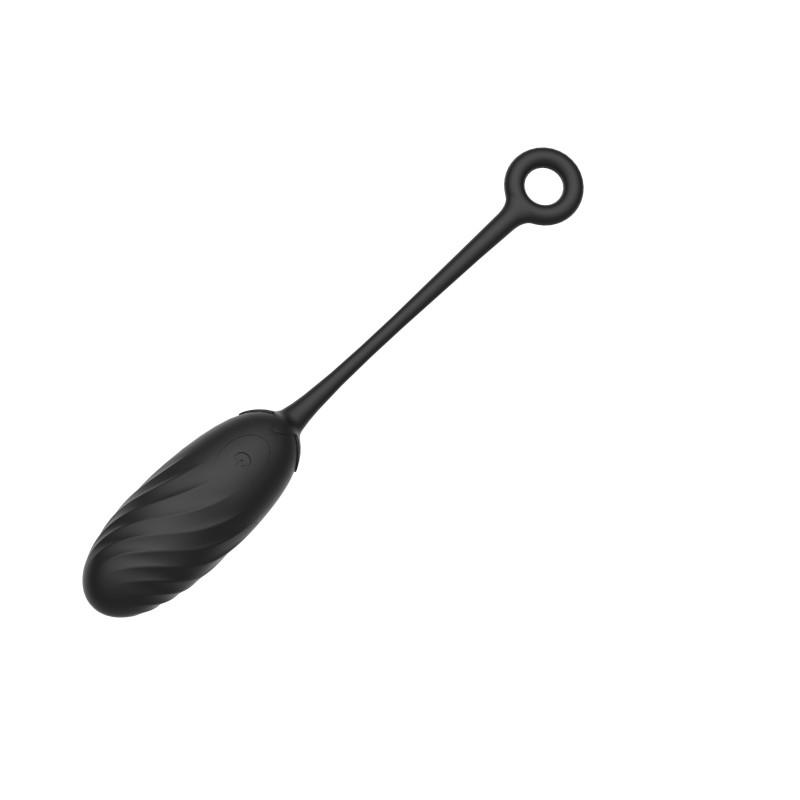 Silicone Vibrating Egg | Pearl Love Egg | 10 Vibration Modes | Remote Control - Black