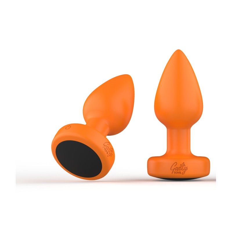 Orion Anal Plug | 7 Vibration Modes - 4 Speeds | Silicone - Remote Control | Orange/Black