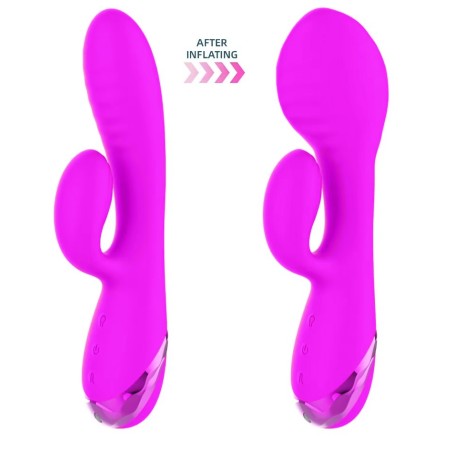 Sahara | Inflatable Silicone Rabbit Vibrator | Purple