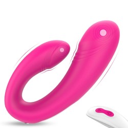 Ethos Vibrator | 9 Vibration Modes | Silicone, USB, Remote Control - Pink