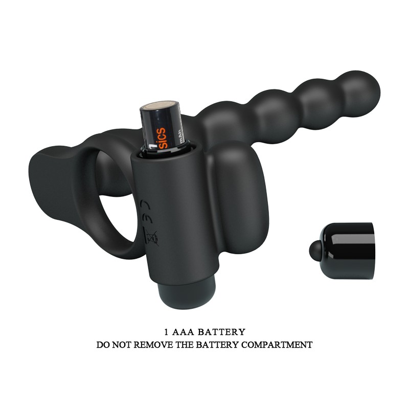 Hercules III | Vibrating Dual Penetration Cockring