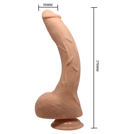 Realistic Multispeed Vibe with Remote Control - Flesh - 26cm