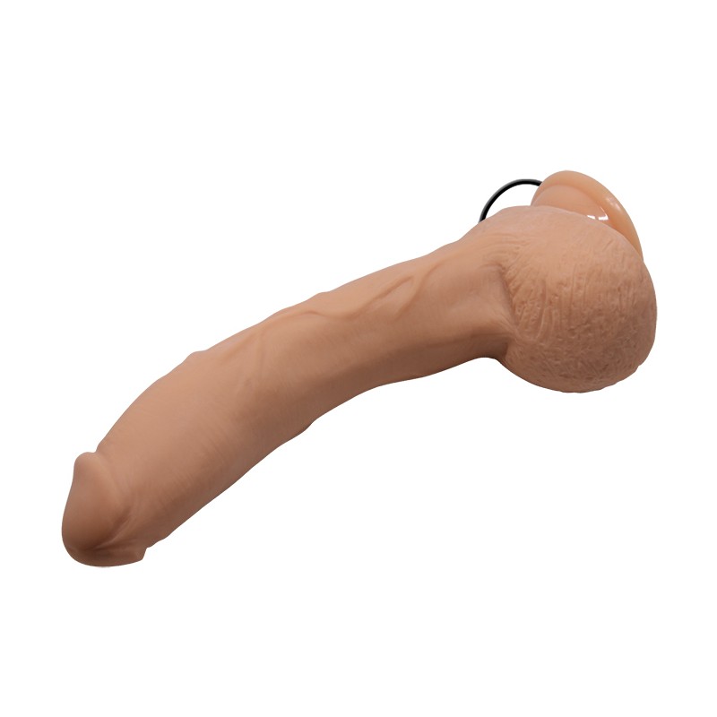 Realistic Multispeed Vibe with Remote Control - Flesh - 26cm
