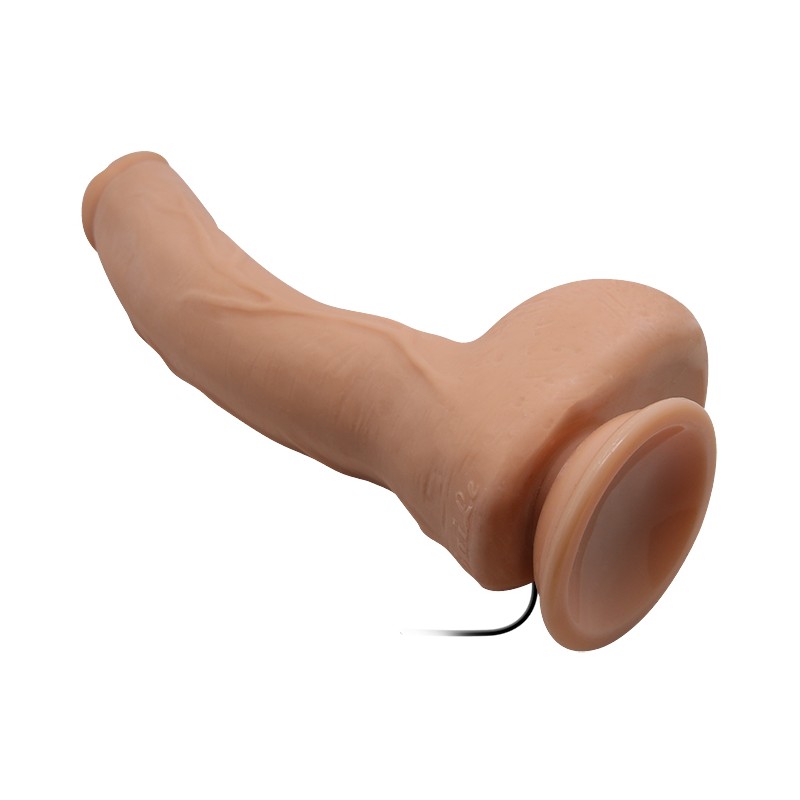 Realistic Multispeed Vibe with Remote Control - Flesh - 26cm