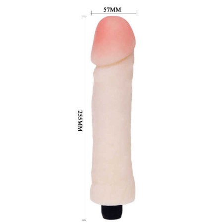 Cyberskin Realist Vibrator | Big Vibe Love Companion - Natural 26 Cm