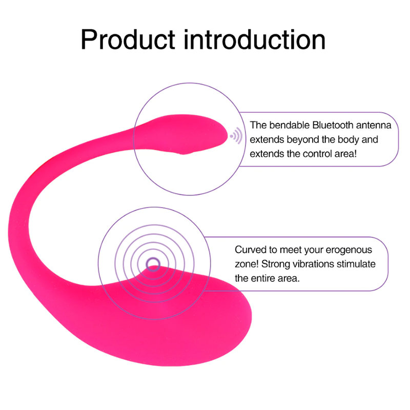 Eva Smart | Vibrating G-Spot Egg with App Control | Pink