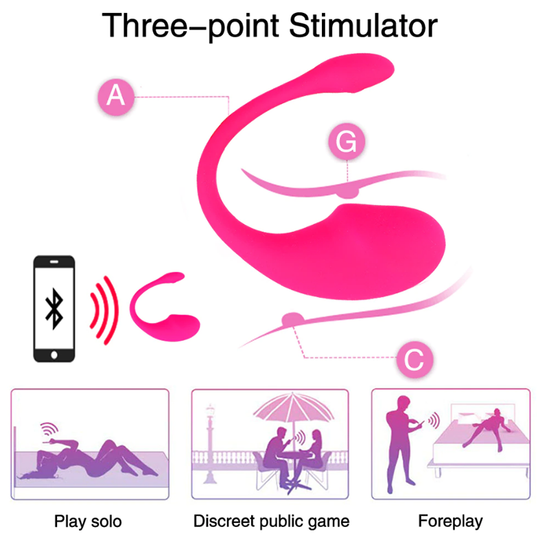 Eva Smart | Vibrating G-Spot Egg with App Control | Pink