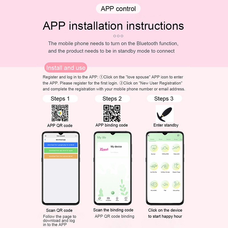 Eva Smart | Vibrating G-Spot Egg with App Control | Pink