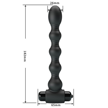 Lynn | Bendable Silicone Beaded Anal Stimulator | 18cm