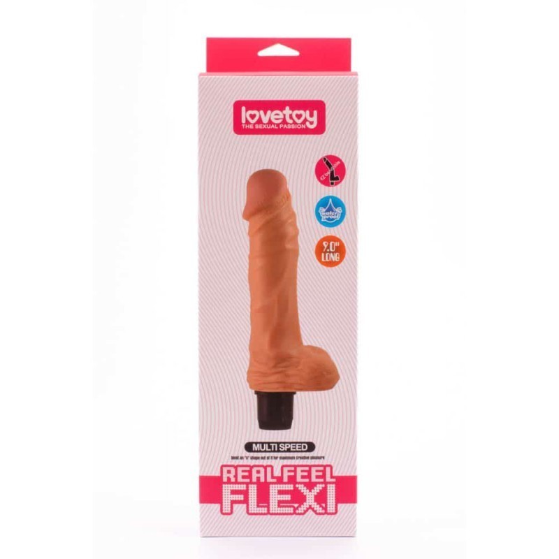 Real Feel Flexi Multispeed Vibrator - 22 Cm