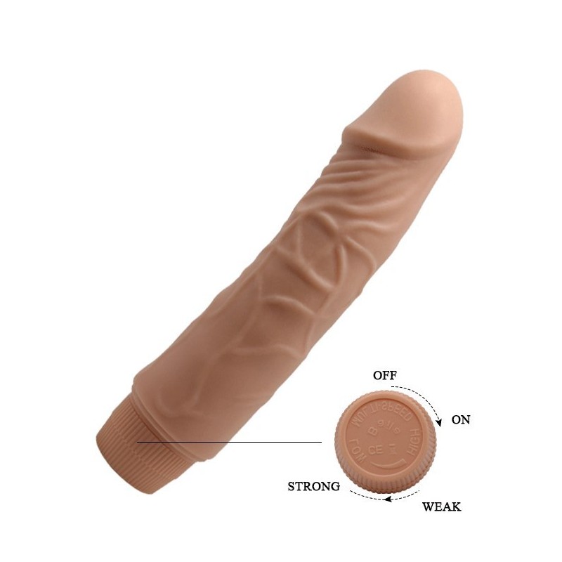 Jeff | Realistic Vibrator | Multispeed Natural - 19cm
