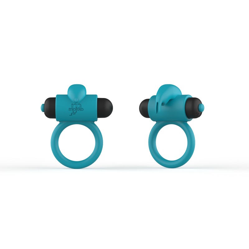 Sky Penis Ring | 7 Vibration Modes | Silicone - Blue
