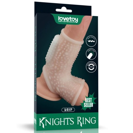 Manson Penis si Testicule Knights Vibrating Ring Drip