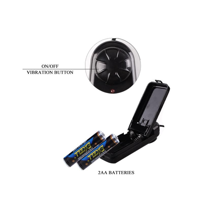 Strap-On Hollow Ultra Passionate Harness - Multispeed - 15cm