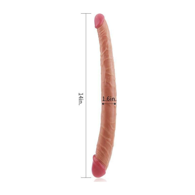 Dildo Dublu | Lady-Killer | Tapered Natural - 36cm