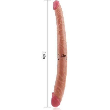 Dildo Dublu | Lady-Killer | Tapered Natural - 36cm