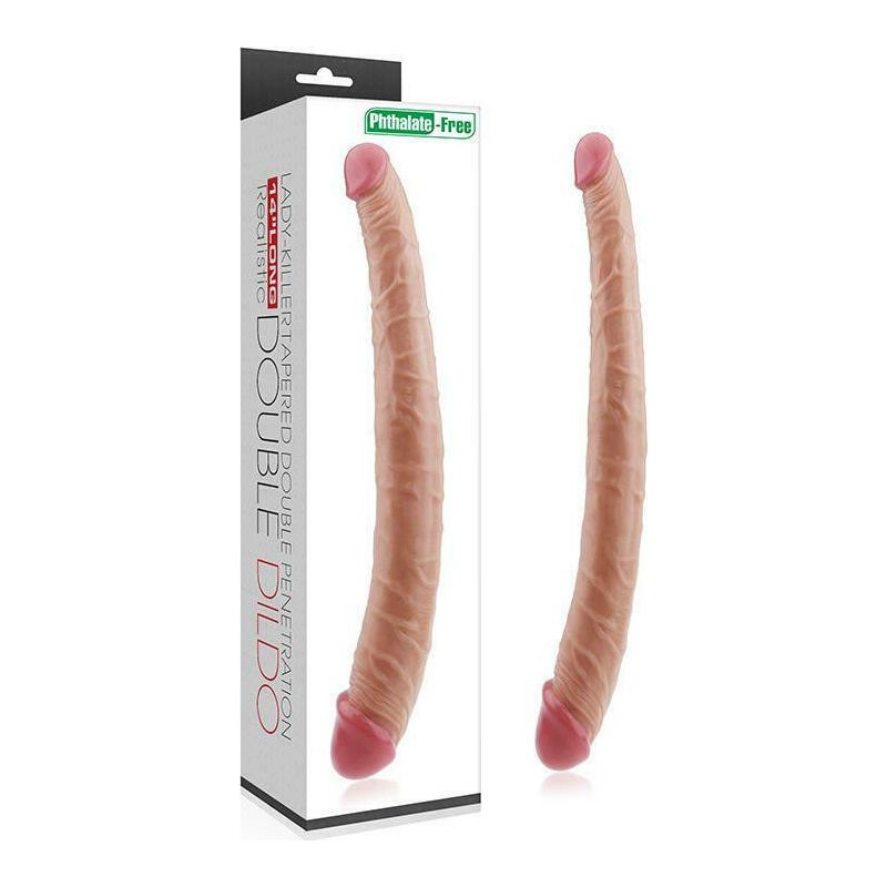 Dildo Dublu | Lady-Killer | Tapered Natural - 36cm