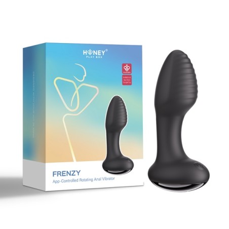 HoneyPlayBox | App-Controlled Frenzy-Pressure Sensing Rotating Butt Plug