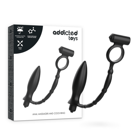 Addicted Toys | Vibrating Anal Plug With Vibrating Cockring