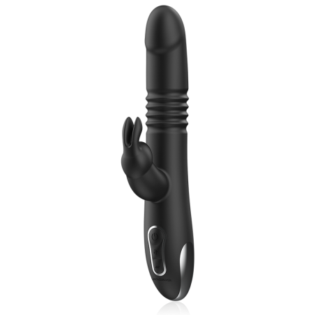 Black&Silver | Kenji | Thrusting Rabbit Vibrator With Rotating Beads