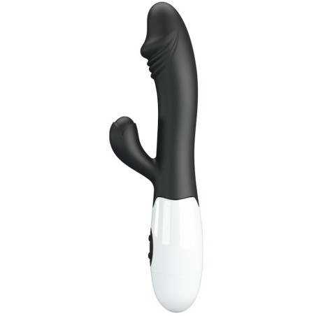 Snappy | Silicone Rabbit Vibrator | Black