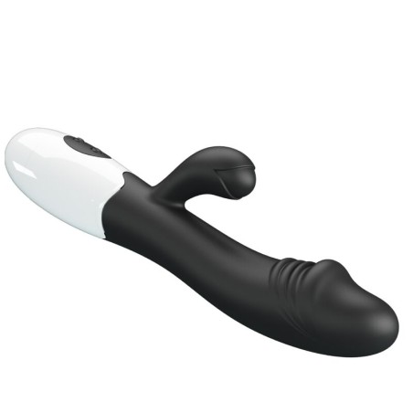 Snappy | Silicone Rabbit Vibrator | Black