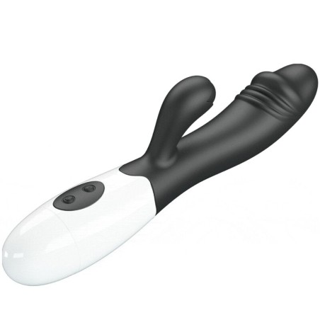 Snappy | Silicone Rabbit Vibrator | Black