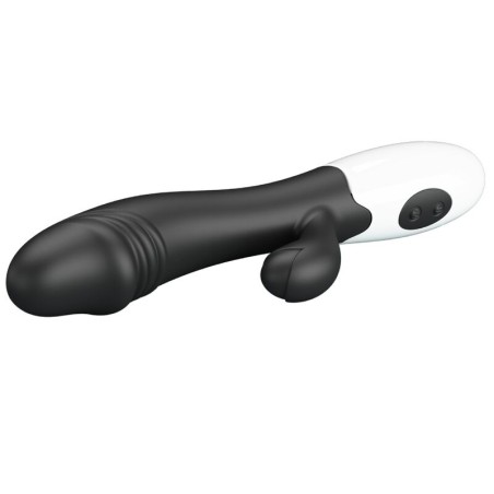 Snappy | Silicone Rabbit Vibrator | Black