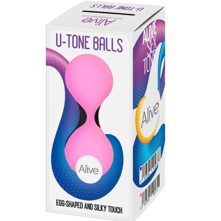 Alive | U·Tone | Silicone Kegel Balls | Pink