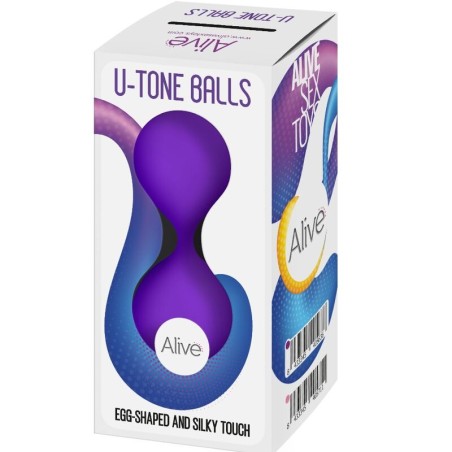 Alive | U-Tone | Silicone Geisha Balls | Purple
