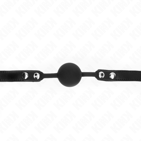 Kink | Silicone Ball Gag with Lock | Black